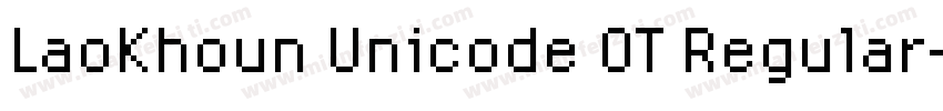 LaoKhoun Unicode OT Regular字体转换
